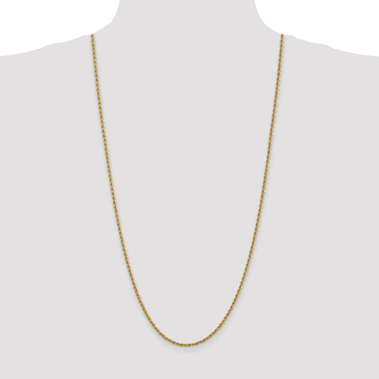 Gold (10K & 14K) Regular Rope Chains — 2.5 mm