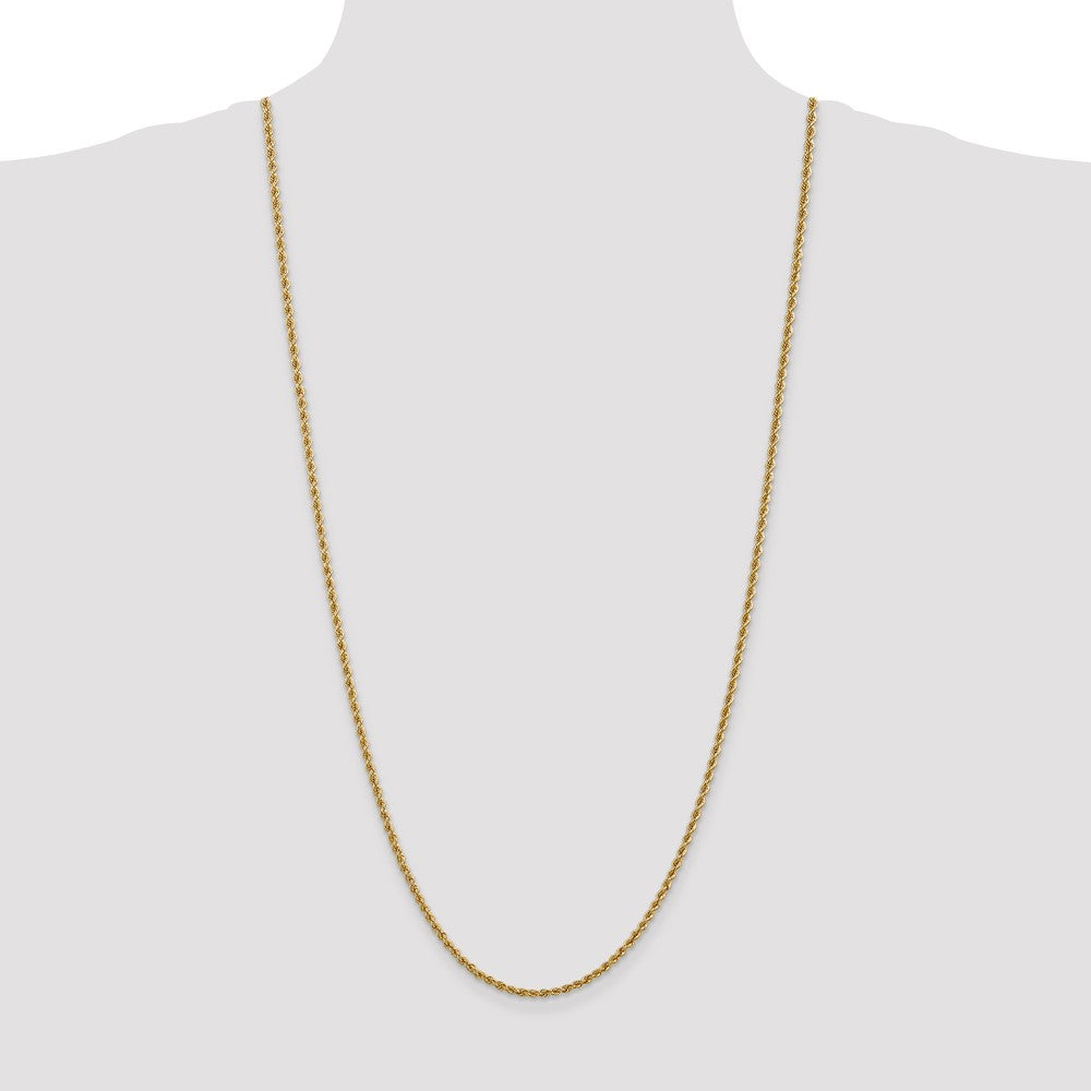 Gold (10K & 14K) Regular Rope Chains — 2.5 mm