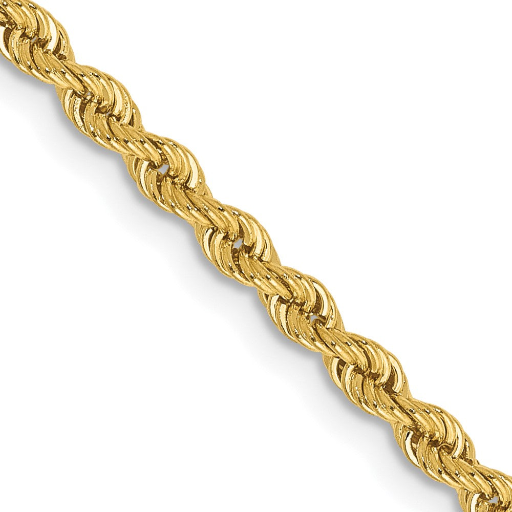 Gold (10K & 14K) Regular Rope Chains — 2.5 mm