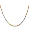 Gold (10K & 14K) Diamond-Cut Rope Chain — 2.5 mm