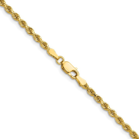 Gold (10K & 14K) Diamond-Cut Rope Chain — 2.75 mm