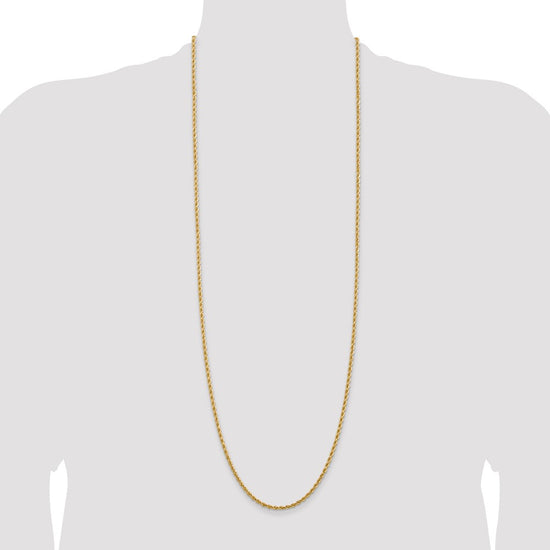 Gold (10K & 14K) Diamond-Cut Rope Chain — 2.75 mm