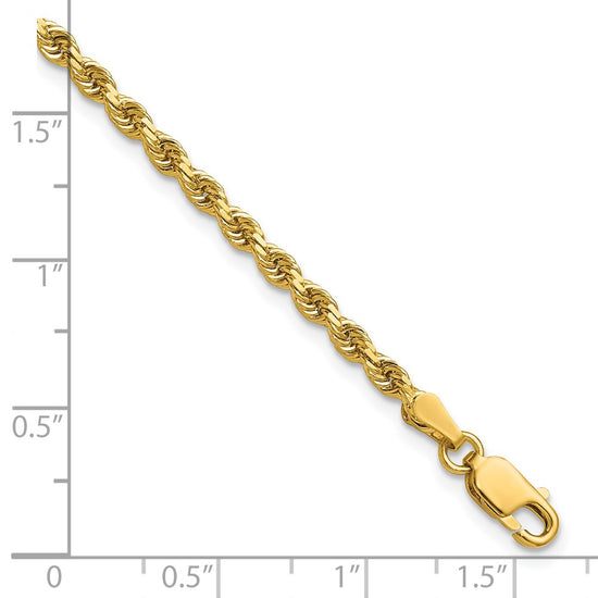 Gold (10K & 14K) Diamond-Cut Rope Chain — 2.75 mm