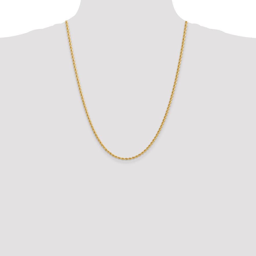 Gold (10K & 14K) Regular Rope Chains — 2.75 mm