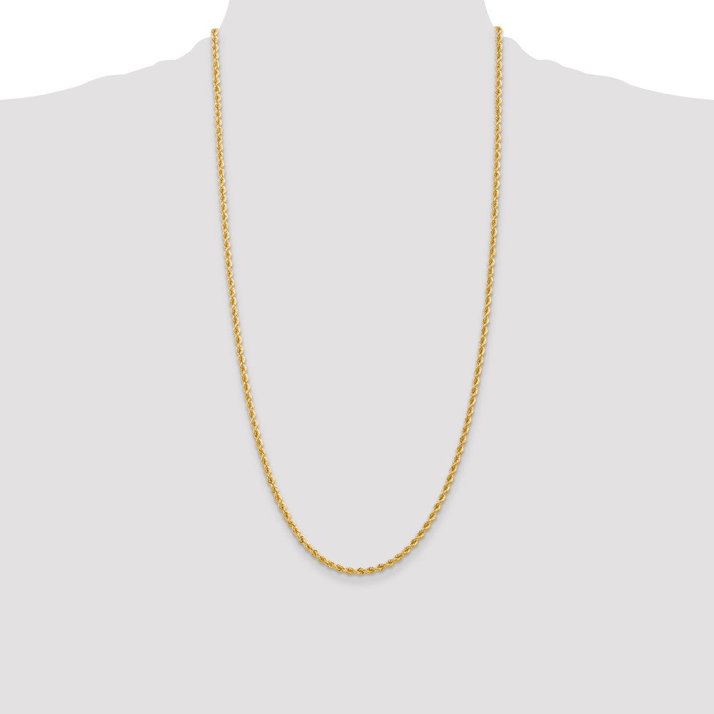 Gold (10K & 14K) Regular Rope Chains — 2.75 mm