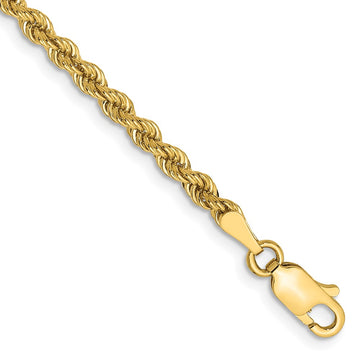 Gold (10K & 14K) Regular Rope Chains — 2.75 mm