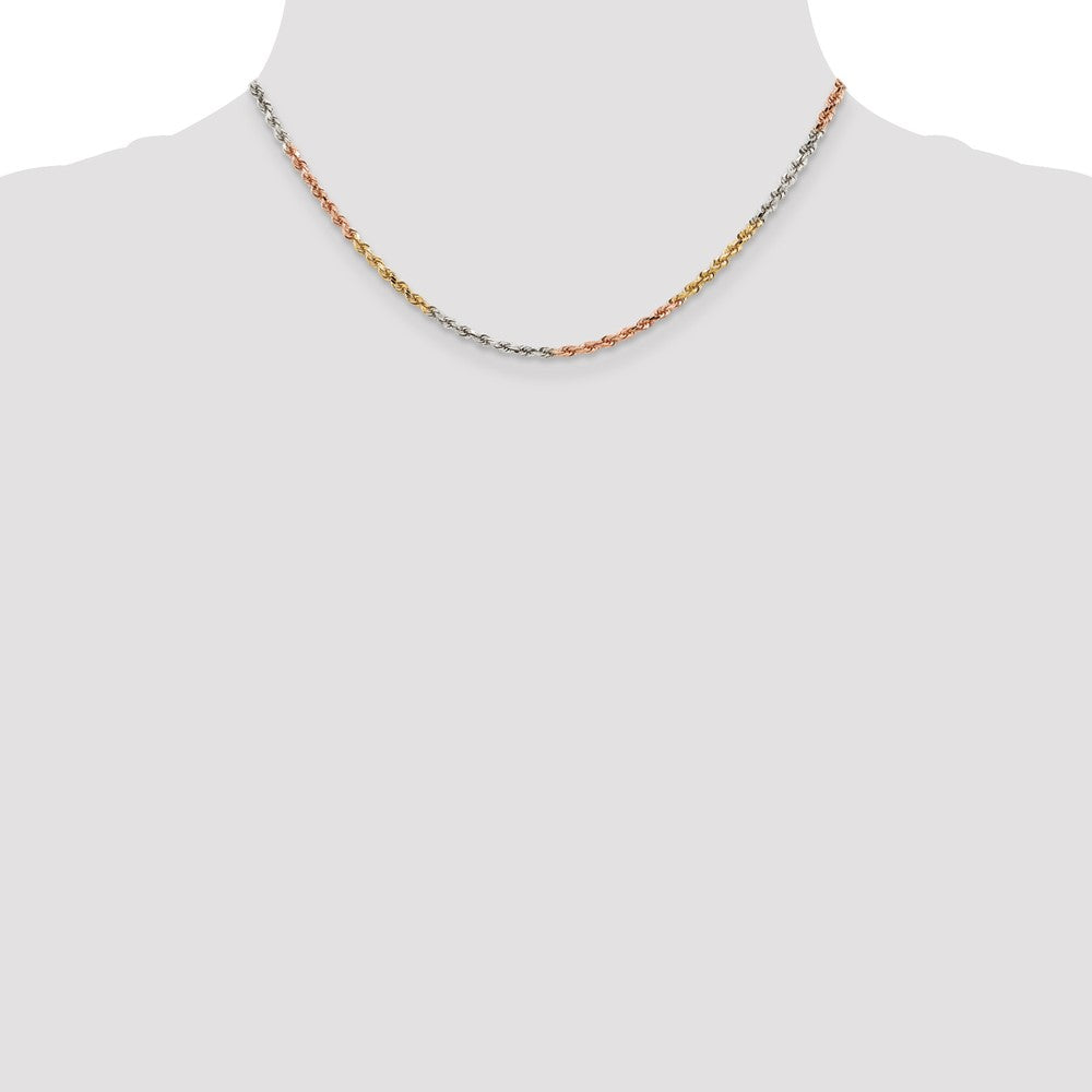 Gold (10K & 14K) Diamond-Cut Rope Chain — 2.9 mm