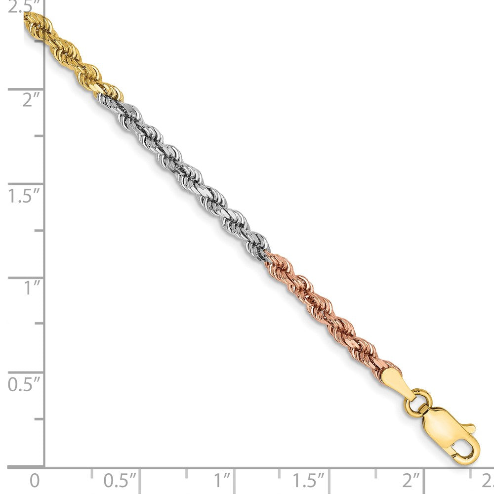 Gold (10K & 14K) Diamond-Cut Rope Chain — 2.9 mm