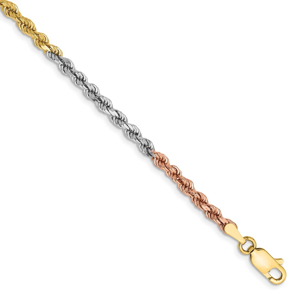 Gold (10K & 14K) Diamond-Cut Rope Chain — 2.9 mm