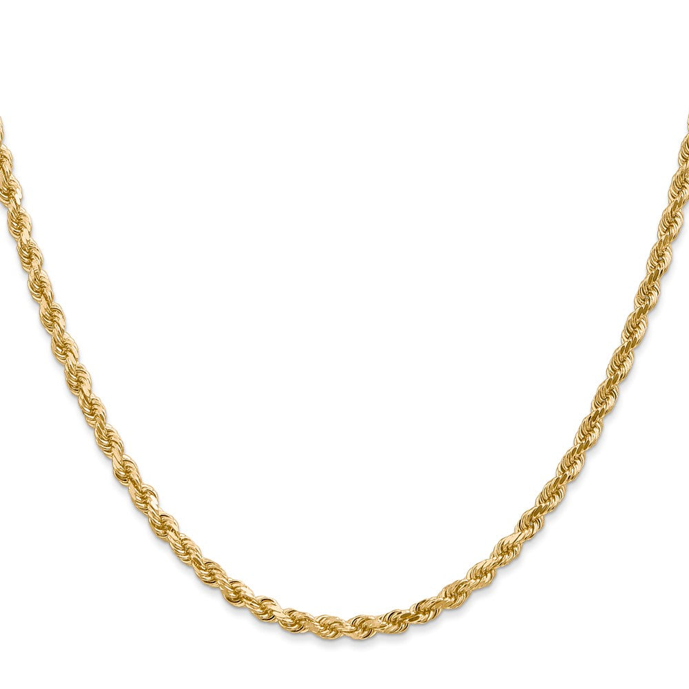 Gold (10K & 14K) Diamond-Cut Rope Chain — 3 mm