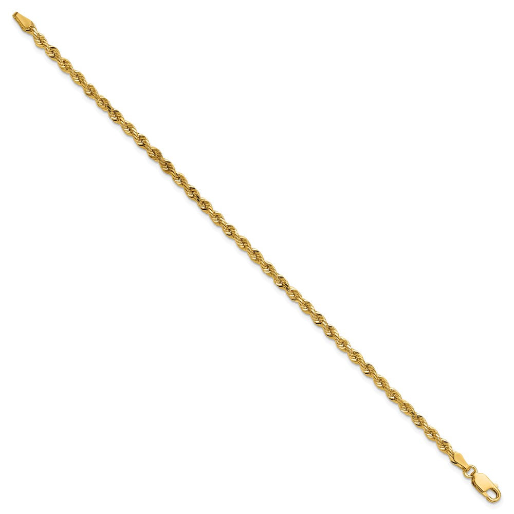 Gold (10K & 14K) Diamond-Cut Rope Chain — 3 mm