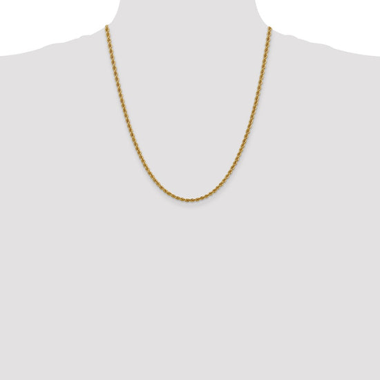 Gold (10K & 14K) Regular Rope Chains — 3 mm