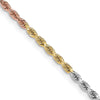Gold (10K & 14K) Diamond-Cut Rope Chain — 3 mm