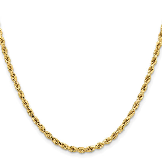 Gold (10K & 14K) Diamond-Cut Rope Chain — 3.25 mm