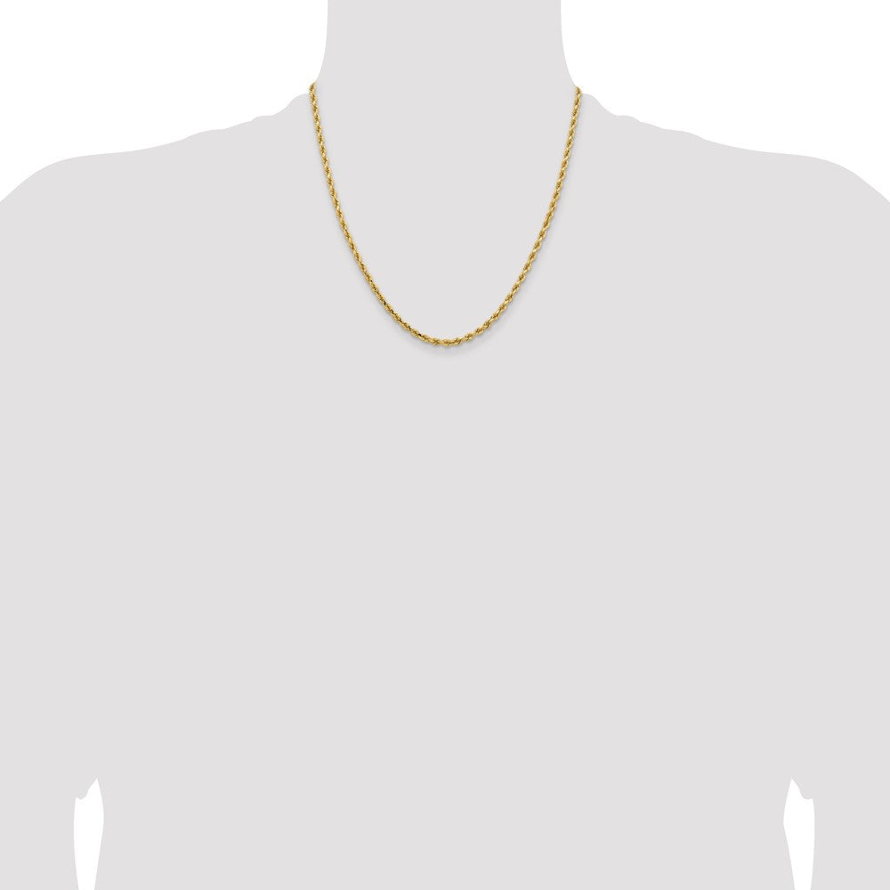 Gold (10K & 14K) Diamond-Cut Rope Chain — 3.25 mm