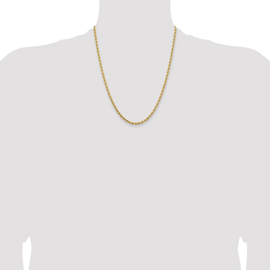 Gold (10K & 14K) Diamond-Cut Rope Chain — 3.25 mm