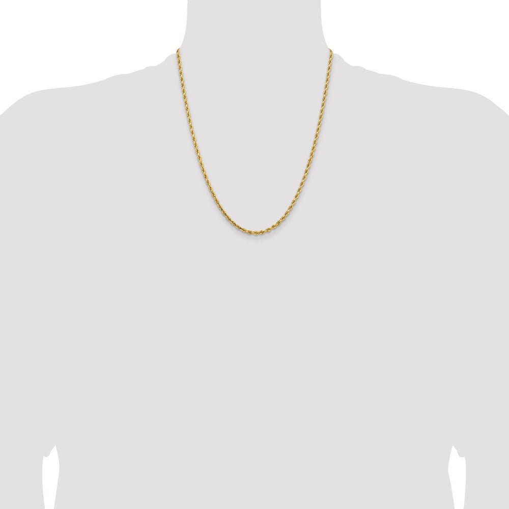 Gold (10K & 14K) Diamond-Cut Rope Chain — 3.25 mm