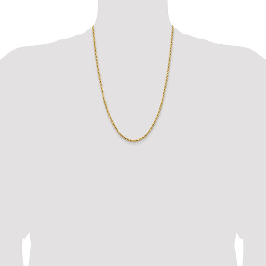 Gold (10K & 14K) Diamond-Cut Rope Chain — 3.25 mm