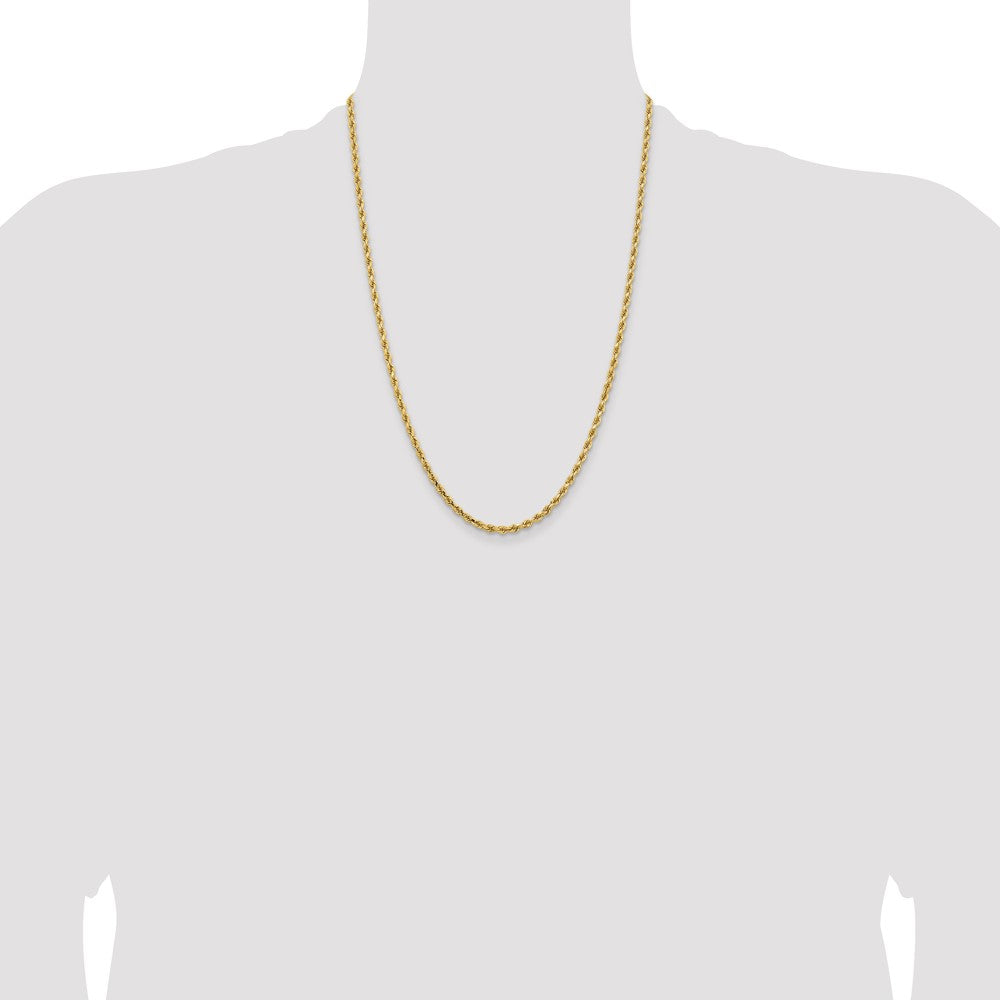 Gold (10K & 14K) Diamond-Cut Rope Chain — 3.25 mm