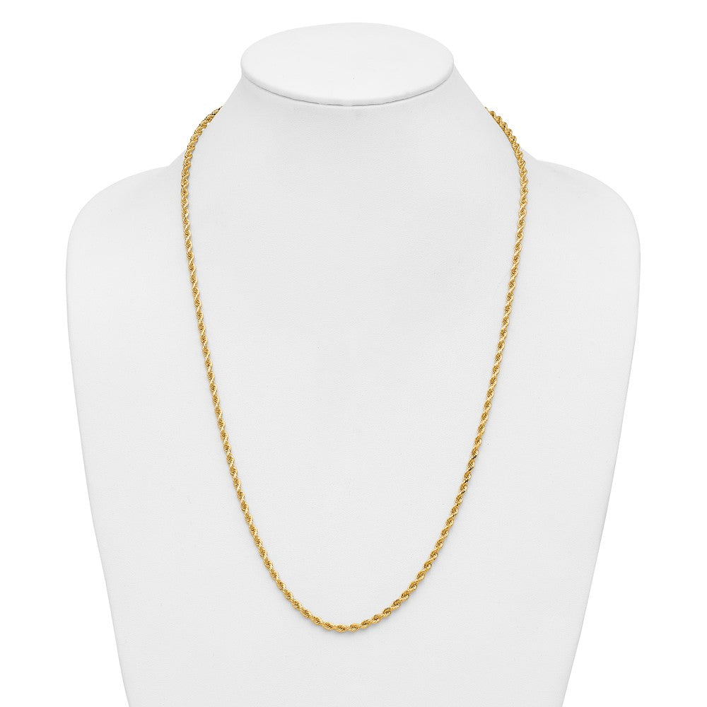 Gold (10K & 14K) Diamond-Cut Rope Chain — 3.25 mm