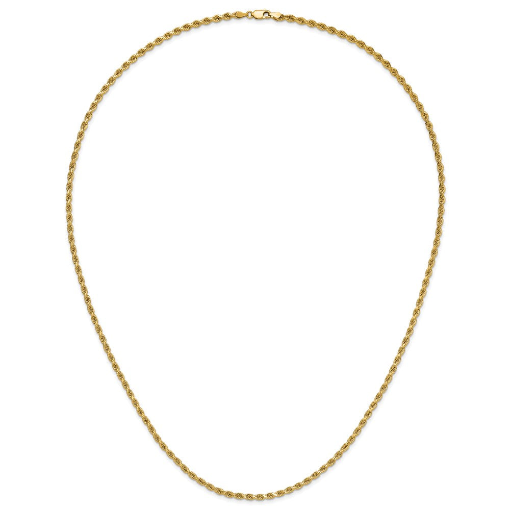 Gold (10K & 14K) Diamond-Cut Rope Chain — 3.25 mm