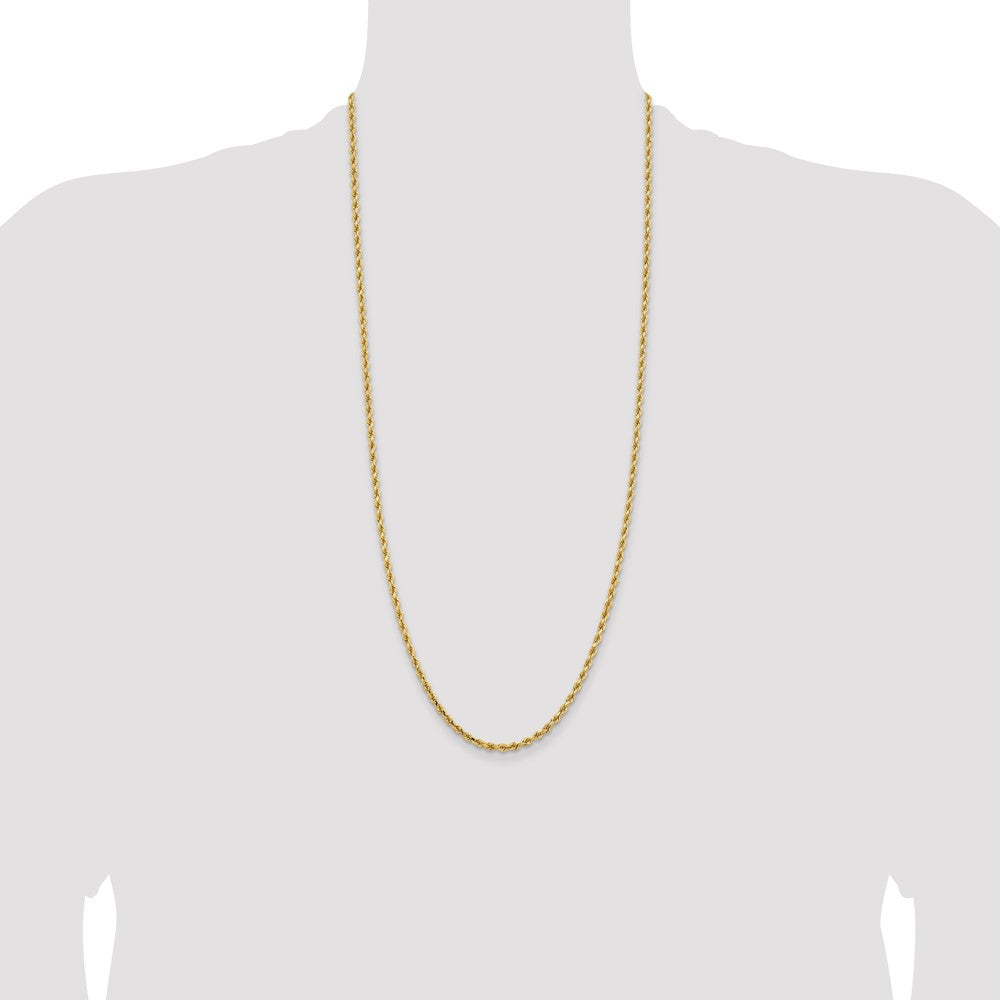 Gold (10K & 14K) Diamond-Cut Rope Chain — 3.25 mm