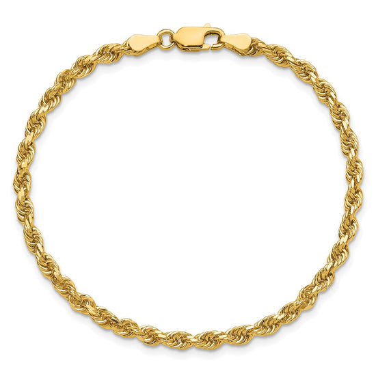 Gold (10K & 14K) Diamond-Cut Rope Chain — 3.25 mm
