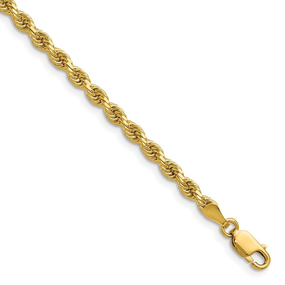 Gold (10K & 14K) Diamond-Cut Rope Chain — 3.25 mm