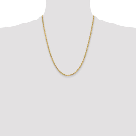 Gold (10K & 14K) Regular Rope Chains — 3.3 mm