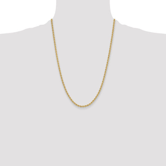Gold (10K & 14K) Regular Rope Chains — 3.3 mm