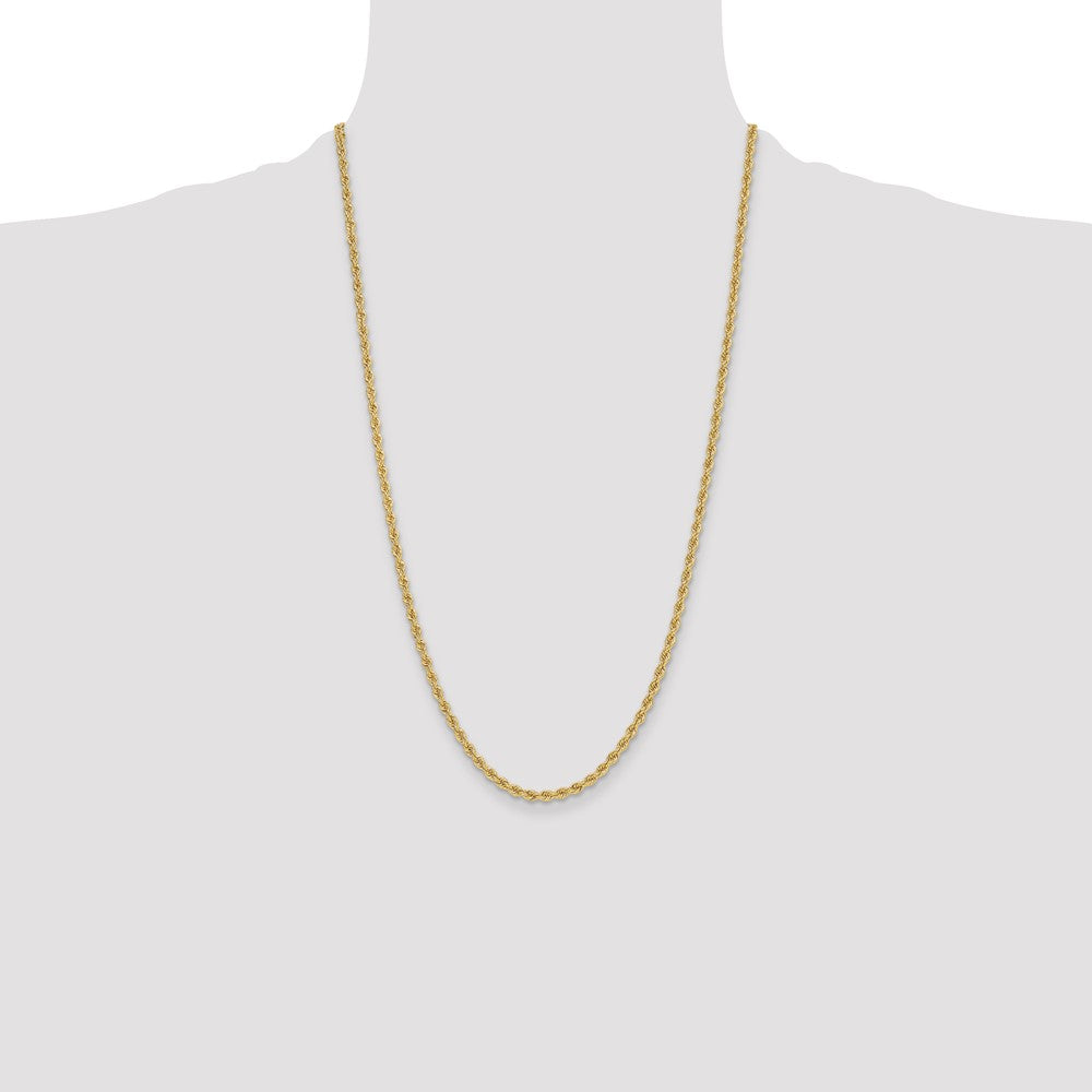 Gold (10K & 14K) Regular Rope Chains — 3.3 mm