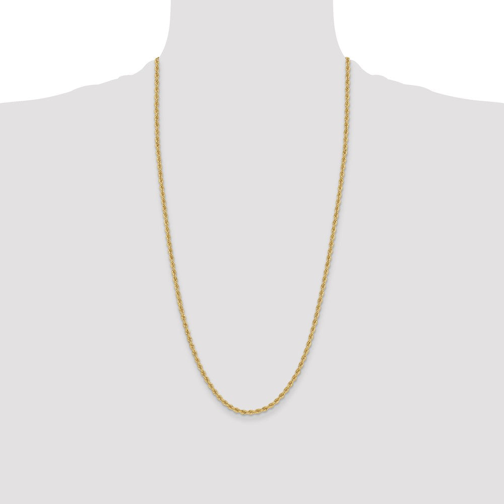 Gold (10K & 14K) Regular Rope Chains — 3.3 mm