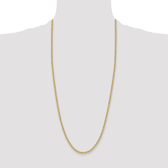 Gold (10K & 14K) Regular Rope Chains — 3.3 mm