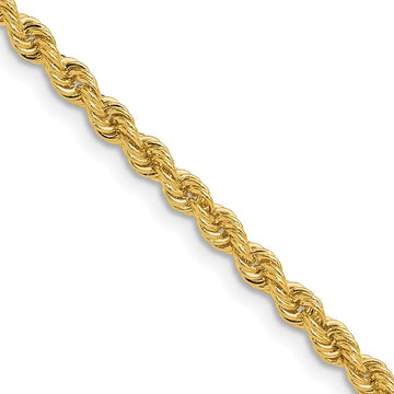 Gold (10K & 14K) Regular Rope Chains — 3.3 mm