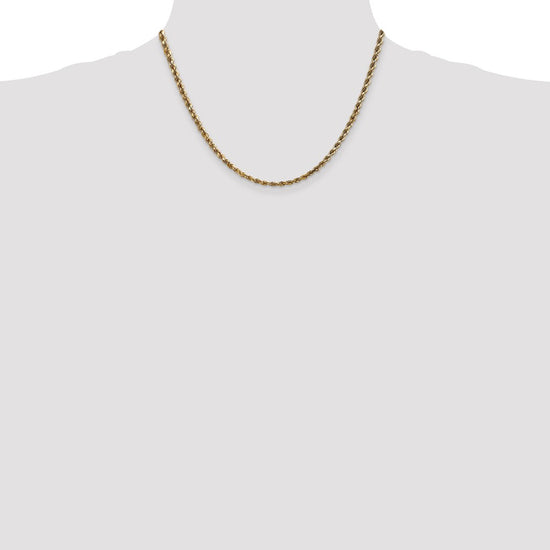 Gold (10K & 14K) Diamond-Cut Rope Chain — 3.5 mm