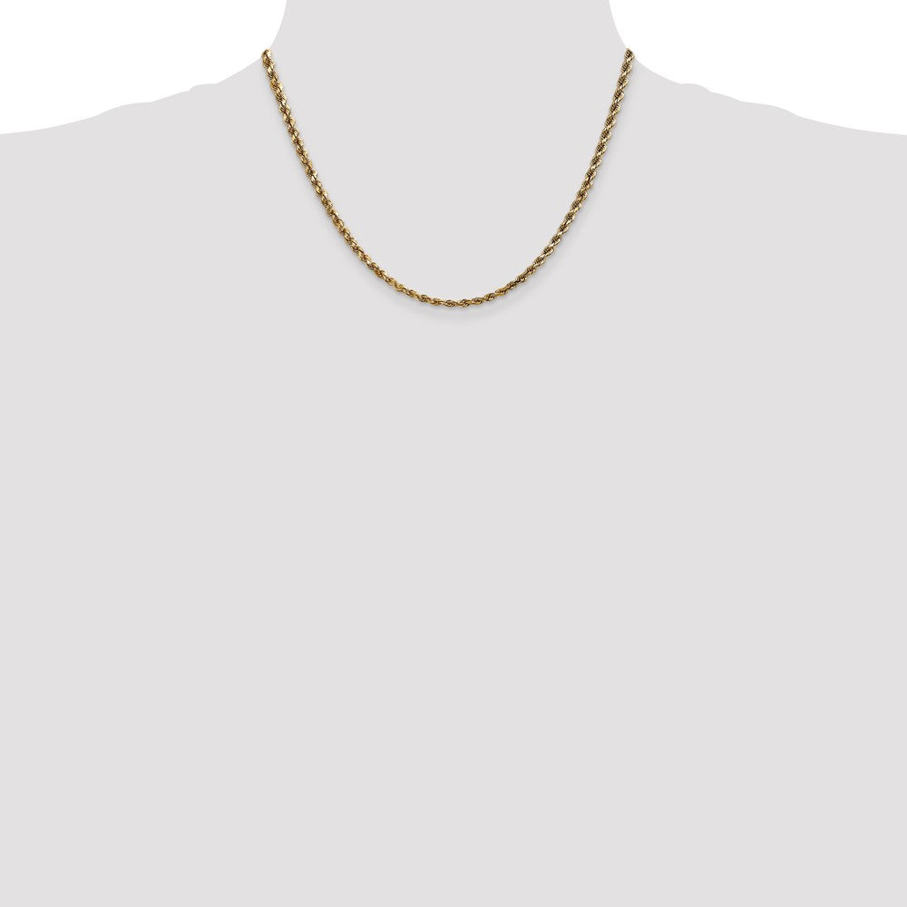 Gold (10K & 14K) Diamond-Cut Rope Chain — 3.5 mm