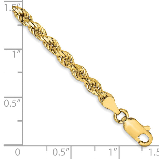 Gold (10K & 14K) Diamond-Cut Rope Chain — 3.5 mm