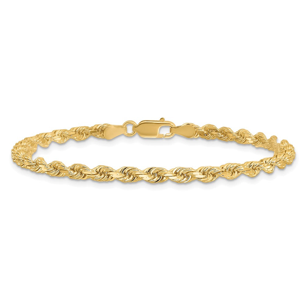 Gold (10K & 14K) Diamond-Cut Rope Chain — 3.5 mm