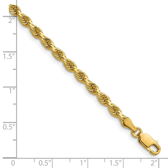 Gold (10K & 14K) Diamond-Cut Rope Chain — 3.75 mm
