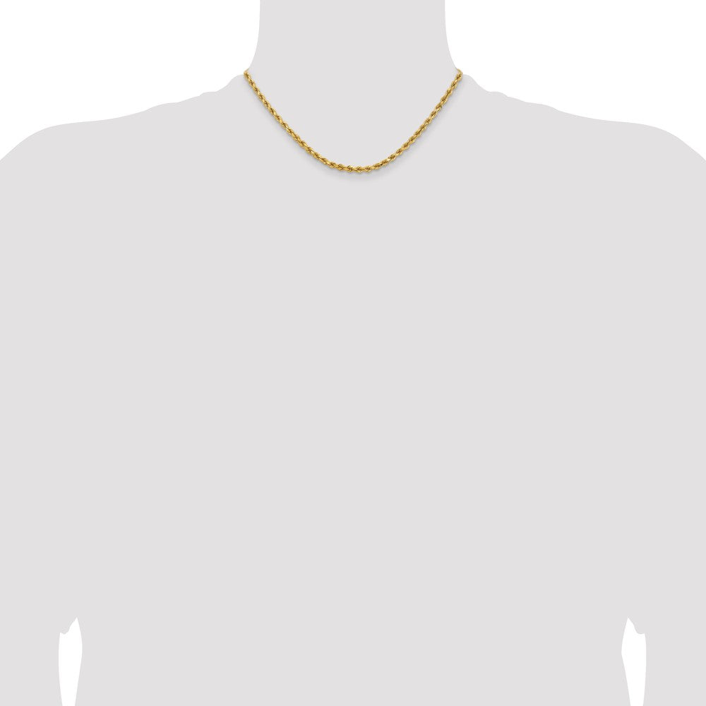 Gold (10K & 14K) Diamond-Cut Rope Chain — 3.75 mm