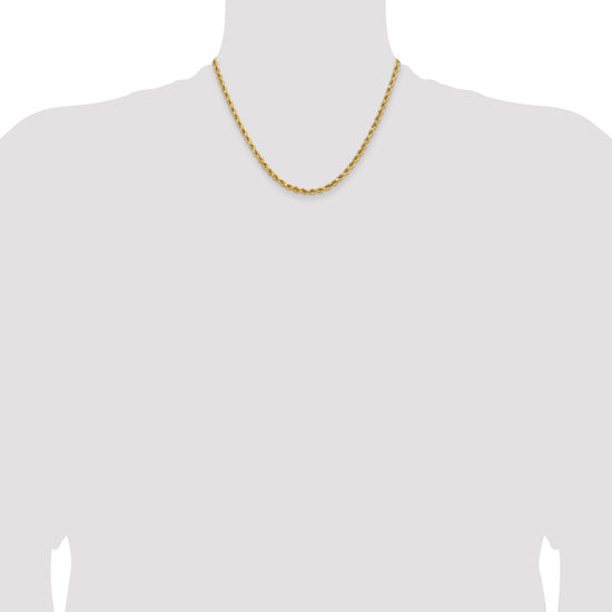 Gold (10K & 14K) Diamond-Cut Rope Chain — 3.75 mm