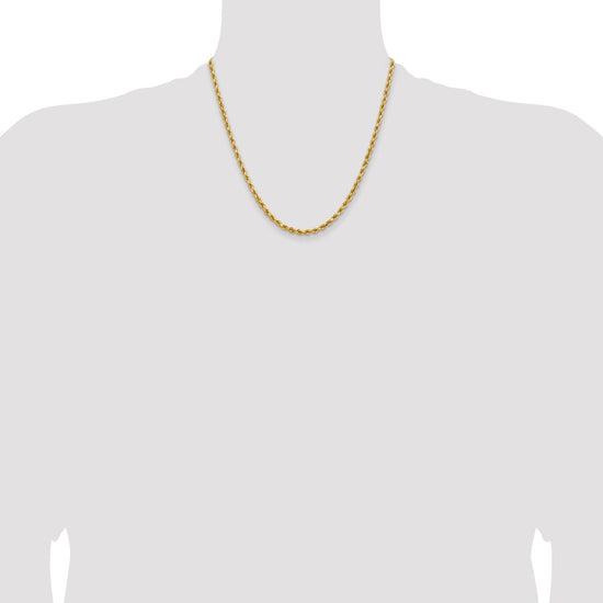 Gold (10K & 14K) Diamond-Cut Rope Chain — 3.75 mm