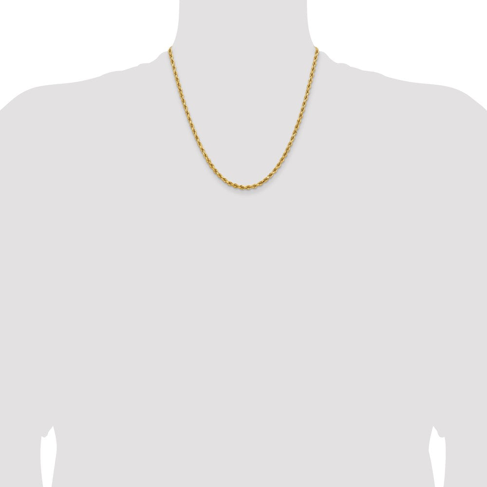 Gold (10K & 14K) Diamond-Cut Rope Chain — 3.75 mm