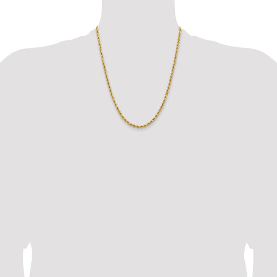 Gold (10K & 14K) Diamond-Cut Rope Chain — 3.75 mm