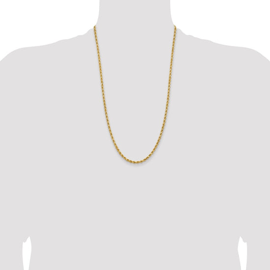 Gold (10K & 14K) Diamond-Cut Rope Chain — 3.75 mm