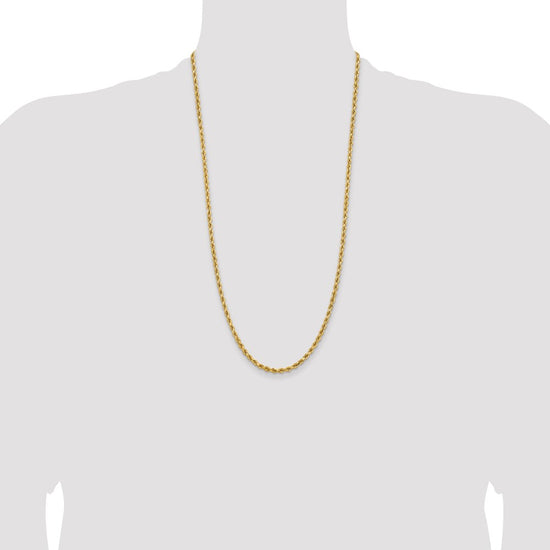 Gold (10K & 14K) Diamond-Cut Rope Chain — 3.75 mm
