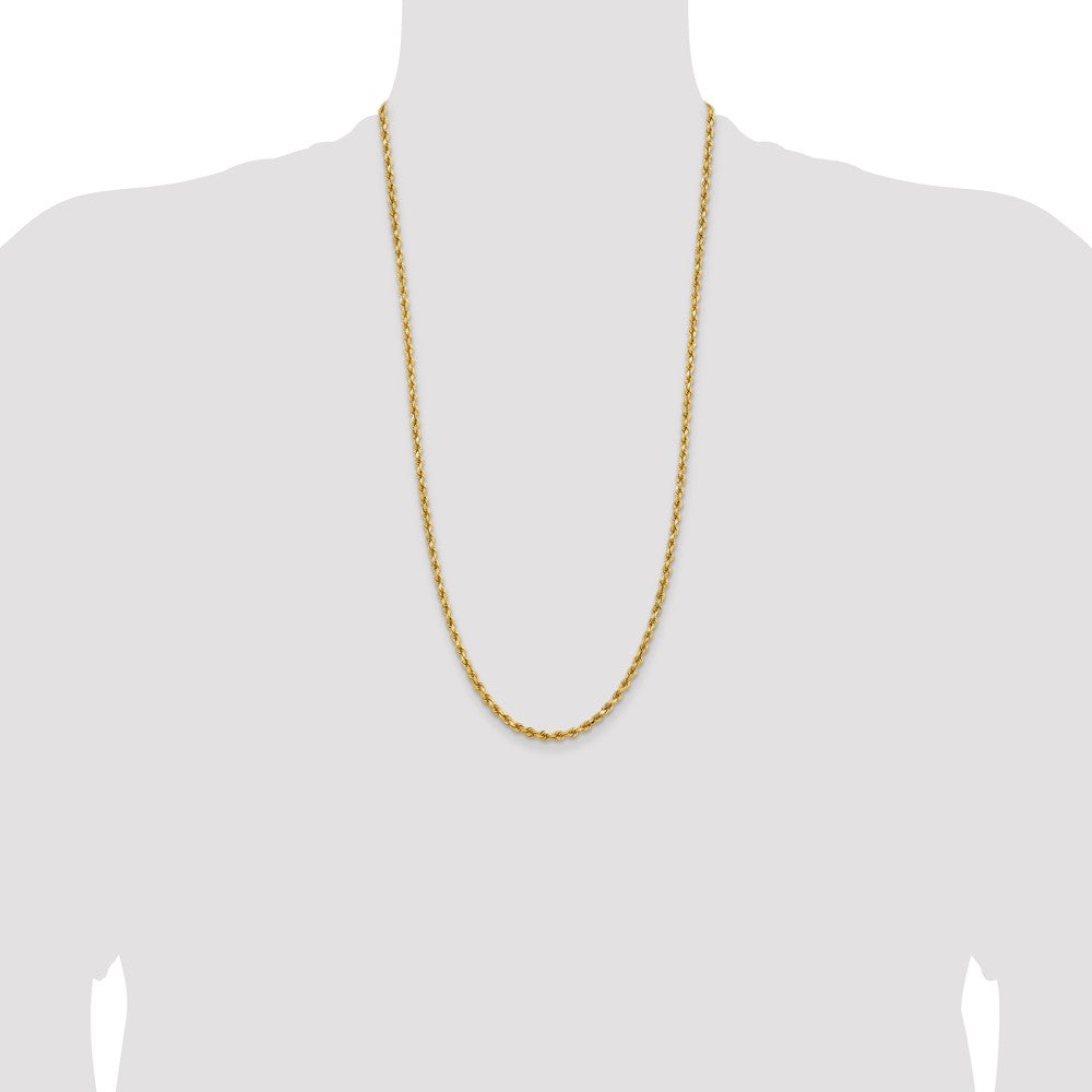 Gold (10K & 14K) Diamond-Cut Rope Chain — 3.75 mm