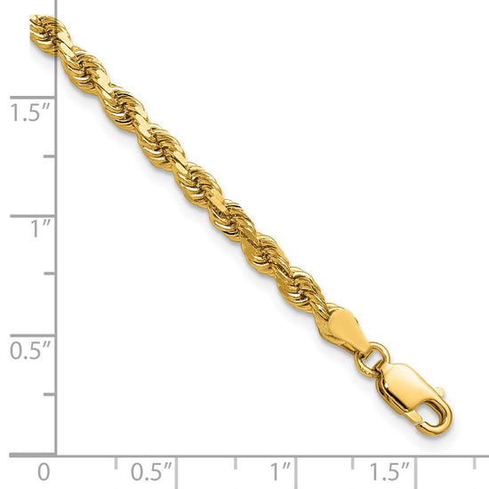 Gold (10K & 14K) Diamond-Cut Rope Chain — 3.75 mm