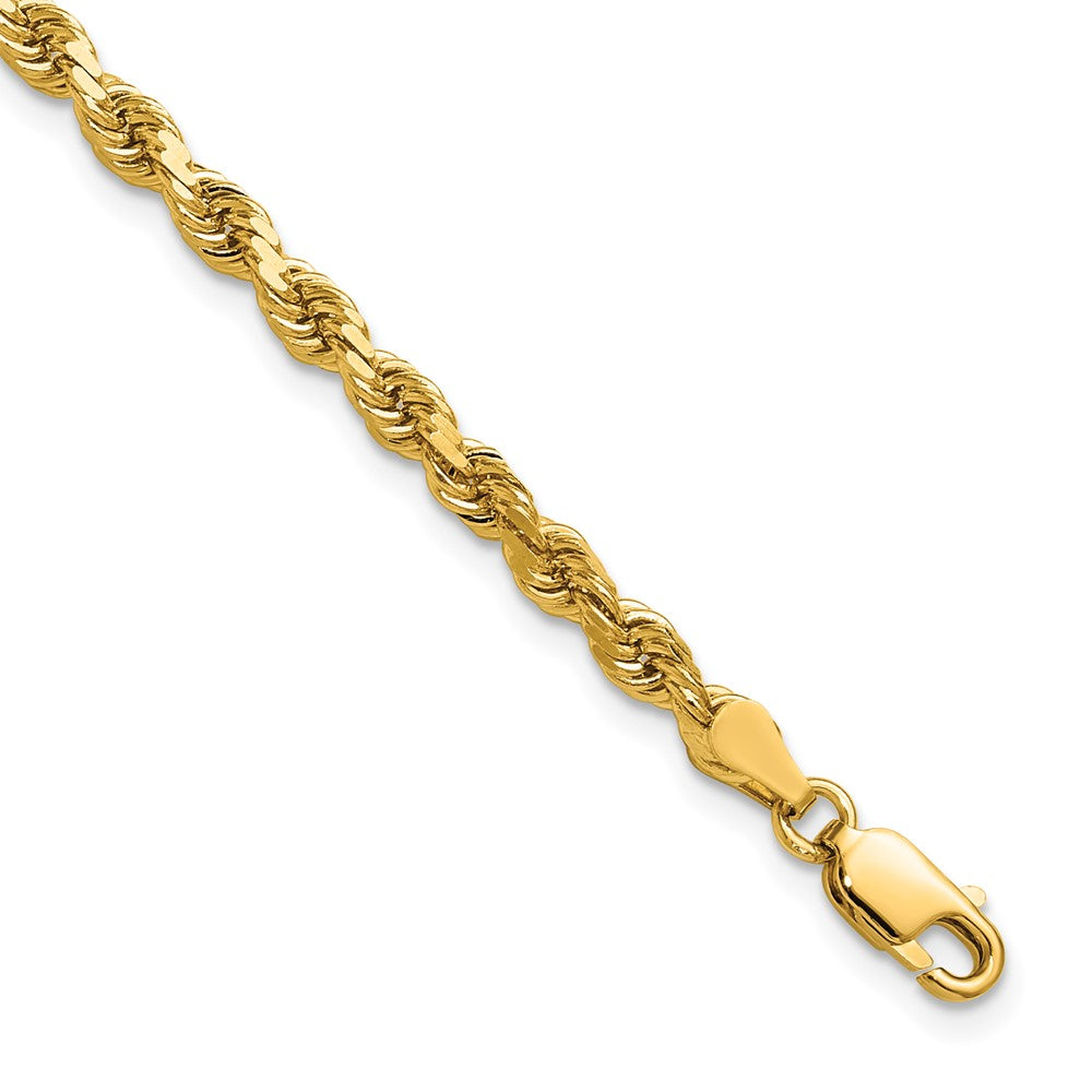 Gold (10K & 14K) Diamond-Cut Rope Chain — 3.75 mm