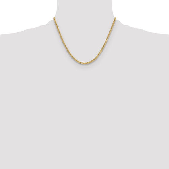 Gold (10K & 14K) Regular Rope Chains — 3.8 mm